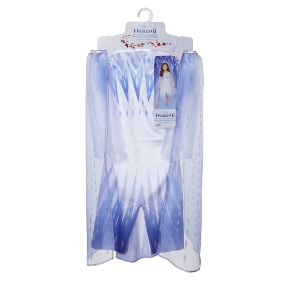 Disney Frozen 2 Elsa Dress the Snow Queen Elsa Costume - Outfit Fits Sizes 4-6X - For Girls Ages 3