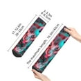 thumbnail image 2 of Salouo Psychedelic Hairless Cat Pattern Unisex Middle Tube Socks,Middle-Finger Knee High Socks Over The Calf Tube Stocking Crew Stockings for Women and Men Tube Socks, 2 of 8