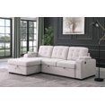 thumbnail image 3 of Davie LHF Sectional Sleeper Bed, Beige, 3 of 4