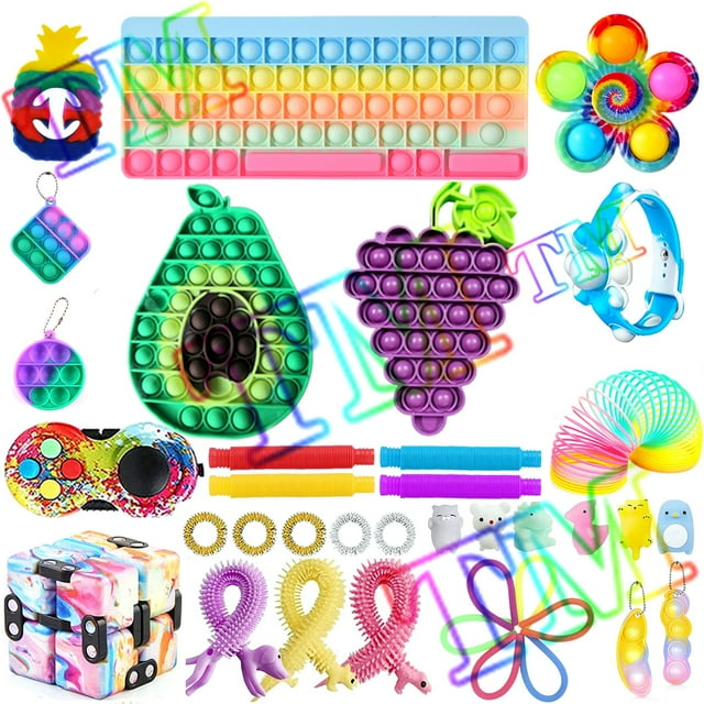 TheFound Sensory Fidget Toys Set 34/37Pcs Stress Relief Anti-Anxiety Toys Kit