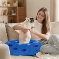 thumbnail image 6 of Iauyy Pet Couch Donut Cat Bed for Indoor Cats/Small Dogs Washable & Machine with Non-slip Bottom Calming Cat Furniture, Pomegranate Pattern (M), 6 of 8