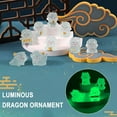 Cute Resin Nocticulent Dragon Ornament Glow in the 2024 Dragon Doll F5