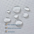 thumbnail image 6 of Shower Liner 54 X 78 with Suction Cups Shower Liner 54 X 78 Clear Canvas Shower Curtain Heavy Duty Bathroom Window Curtain Set Clear Shower Curtain 54 X 78 Fabric Shower Curtain Mildew Resistant, 6 of 6