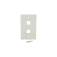 thumbnail image 2 of StarTech PLATE2WH StarTech.com Dual Outlet RJ45 Universal Wall Plate White - 2 x Socket(s) - White, 2 of 4