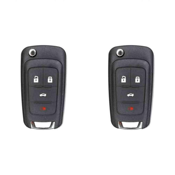Keys4Less Replacement Flip Key Fob for Chevrolet Cruze 2012 FCC OHT01060512 Part Number 13504204 13500226 13504200 Pack of 2