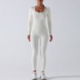 thumbnail image 2 of Traje de yoga de una pieza sin costuras, pantalones de manga larga, traje deportivo de fitness de otoño e invierno, traje de cuerpo de levantamiento de cadera y abdomen con alta elasticidad, 2 of 5
