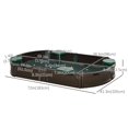 thumbnail image 2 of Brown Outdoor Sandbox with Cover & Seats - Durable HDPE Play Sandpit for Backyard Fun - 72” x 41.3” Dimensions, 2 of 7