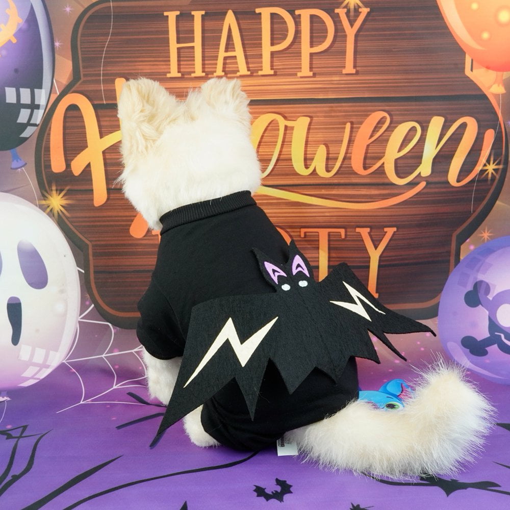 Black Bat Pet Dog Costume Dog Cosplay Funny Costume Halloween