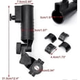 thumbnail image 2 of Golf Cart Umbrella Holder Universal Adjustable Easy To Install Bicycle Fishing Beach Chair Wheelchair, Black, 2 of 5
