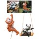 thumbnail image 1 of 2 Uds Columpio Colgante Estatua de Animal Escultura de Jardín Accesorios de Decoración DYNWAVEMX Escultura al aire libre, 1 of 8