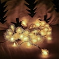 thumbnail image 5 of Navidad peluda llevada de la decoración del jardín del jardín de las luces de la secuencia de la bola con pilas, 5 of 5
