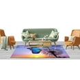 thumbnail image 3 of Morpho Butterfly and Dandelion Rug, Saloon Rugs, Butterfly Rug, Entry Rugs, Door Mat Rugs, Sunset Rug, Indoor Rugs, Animal Rug, Salon Rug, 2.6'x5' - 80x150 cm, 3 of 8