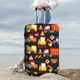 thumbnail image 4 of Uemuo Construction Truck Printed Washable Luggage Cover - Fashion Suitcase Protector Fits 18-32 Inch Luggage -, 4 of 9