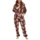 thumbnail image 5 of Puntoco - Mono sin orejas con capucha y cremallera de manga larga para mujer para ropa de dormir para el hogar Puntoco Puntoco-4240, 5 of 9