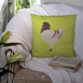 thumbnail image 3 of German Modena Pigeon Green Fabric Decorative Pillow, 3 of 4