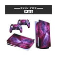 thumbnail image 3 of PS5 Skin Disc Version Console & Controllers, Mytrix Durable Protective Skin Stickers for Playstation 5 disk Edition, Vinyl Decal Stickers- Cosmic, 3 of 7