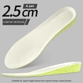 thumbnail image 1 of Shoe Height Increase Insoles Heel Lift 2/3/4cm Pads Sole Foot Unisex Washable, 1 of 5