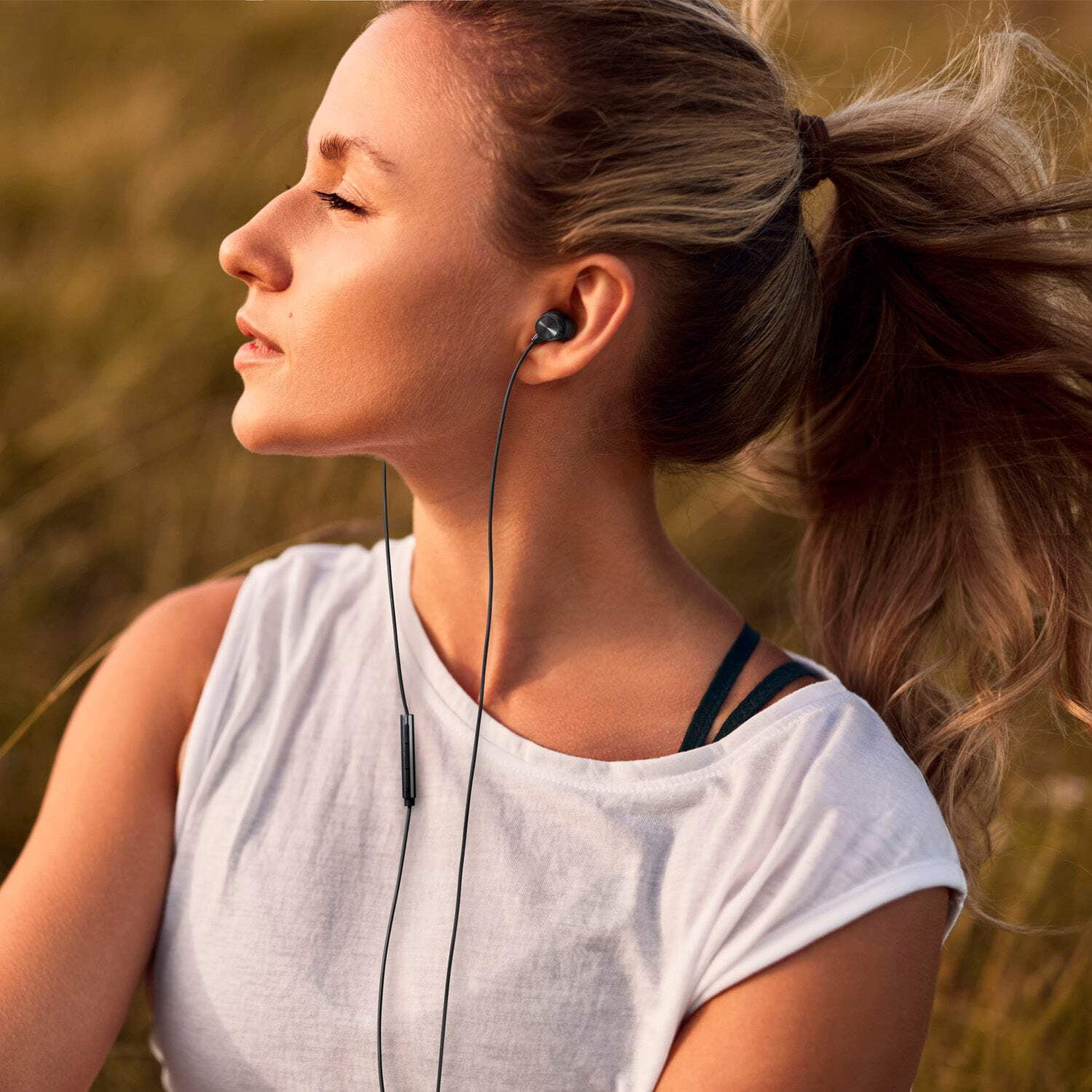 ErgoFit In-Ear Earbud Headphones with Microphone, USB-C Compatible