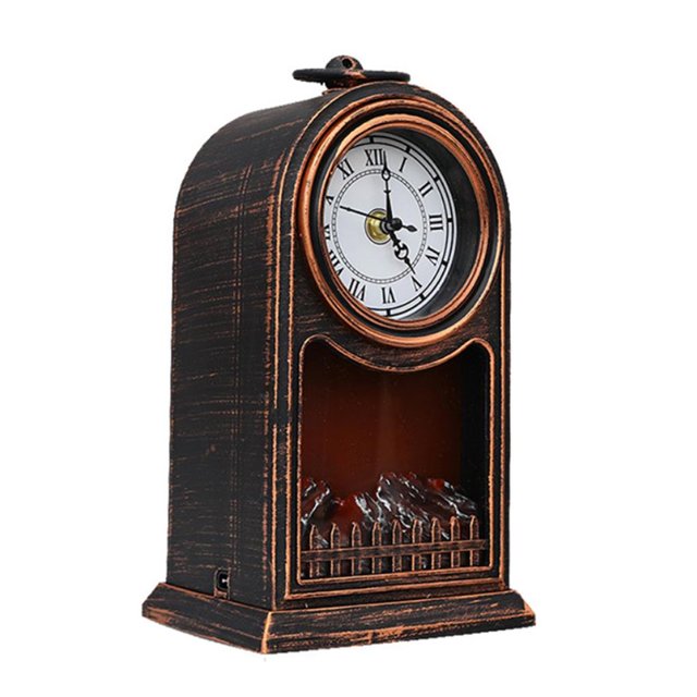 Wosthever Chimenea linterna multiusos Navidad chimenea lámpara LED troncos efecto fuego chimenea lámpara de para interior o exterior Barra de herramientas No. 4 Wosthever HA040446-04