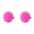 thumbnail image 2 of Guardoinrt Nouveau Faux Pompons Chouchou Élastique Porte-Queue de Cheval Bandeau rose Rouge P 2Ensemble, 2 of 6