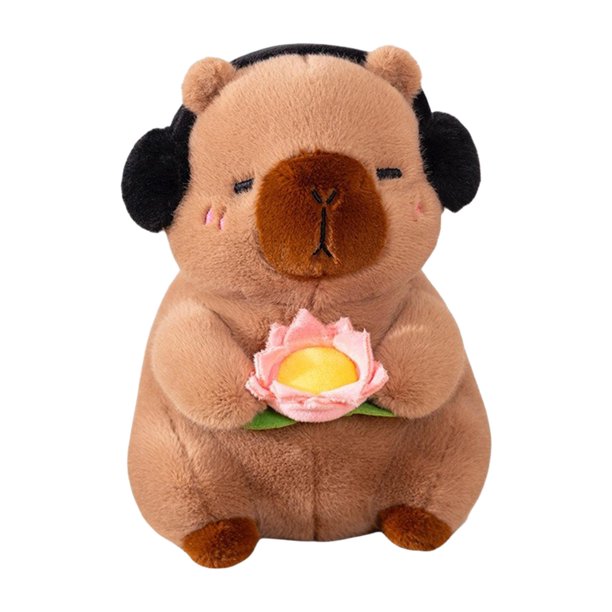 Muñeco de peluche que acompaña al juguete para dormir, decoración de sala de estar, juguete suave para adultos, niños, niñas, adolescentes, regalos Marrón 25cm