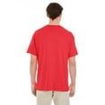 thumbnail image 3 of Gildan Short Sleeve Pocket T-Shirt, Red-M Pack-1, Classic Fit, Men's Crew Neck Pocket Tee, 3 of 5
