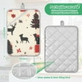 thumbnail image 6 of Yayeee Pot Holders Kitchen Heat Resistant with Pocket 7"x9.8" Cotton Oven Cooking Hot Pads, Christmas Forest, 6 of 7