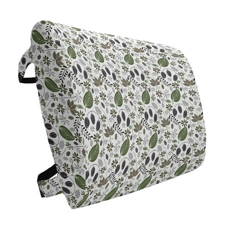 

Floral Lumbar Pillow Botanical Petals Field Foliage Branches Flowers Fern Flourishing Nature Motif Design Soft Back Cushion Office Chairs with Adjustable Straps 14 x 13 Multicolor by Ambesonne