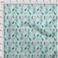 thumbnail image 3 of oneOone Silk Tabby Baby Blue Fabric Baby Feeder|Moon & Cartoon Sheep Kids Dress Material Fabric Print Fabric By The Yard 42 Inch Wide, 3 of 4