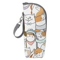 thumbnail image 2 of Clearance! Denhf Baby Bottle Cooler Tote Bags, Insulated Breast Milk Cooler Bag with Hand Strap and Zipper, Portable Nursing Bottle Warmer Bag for Nursing, Baby Bottle Travel Bag, 8.7 Inch, 2 of 9