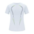 thumbnail image 4 of Oplxuo Mens Compression Shirts Short Sleeve Athletic T-Shirt Summer Workout Gym Active Tops Base Layer Undershirt, 4 of 5