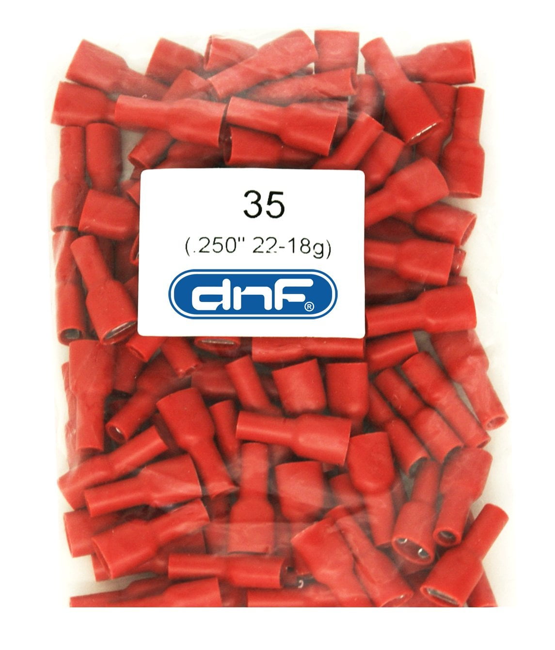 300 Pack 22-18 Vinyl Quick Disconnect Female .250/" Terminal Red USA Made