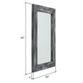 thumbnail image 5 of Morris Rustic Wood Wall Mirror - Gray 30" x 20" by Aspire, 5 of 5