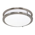 thumbnail image 1 of Jesco Éclairage CM403PS-2790-BN 14 Po Contemporain Rond LED Plafonnier avec Abat-Jour Acrylique - 2700k, 1 of 1