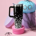 thumbnail image 4 of 40 oz Halloween Tumbler with Lid and Straw, Stainless Steel Insulated Bat Tumbler 40 oz, Reusable Bat Cup with Leak Proof Lid, Halloween Gifts for Women, 4 of 6