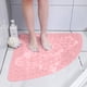 thumbnail image 1 of Alfombras de baño, tapete de baño, tapete de área, tapete de baño en forma de abanico, almohadilla antideslizante para piso de ducha con textura de masaje, resistente al agua y al agua para seguridad, 1 of 6