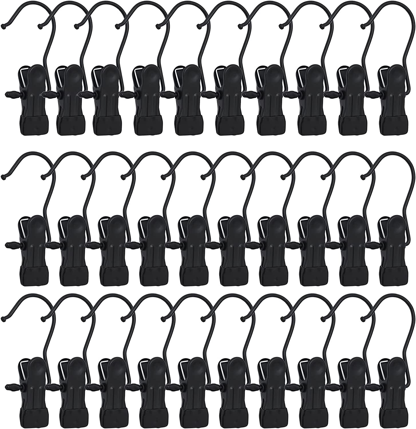 Boot Hangers, 10 Pack Hanging Clips, Heavy Duty Clothes Pins, Hanging
