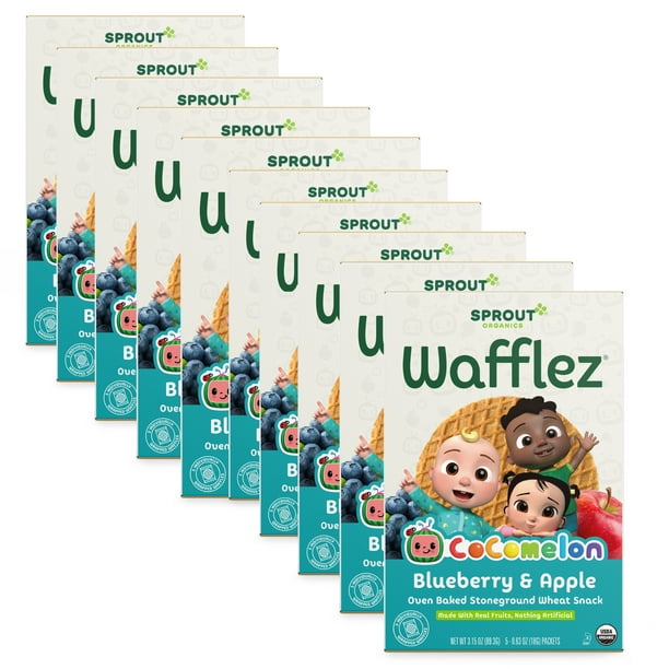 Sprout Organic Baby Food, Stage 4 Toddler Snacks, Blueberry