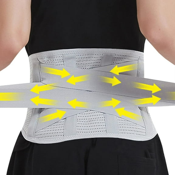 Back Braces for Lower Back Pain Relief with 6 Stays,Anti-skid lumbar support belt(L)