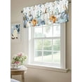 thumbnail image 6 of Curtain Valance for Windows,Thanksgiving Pumpkin Fall Colorful Eucalyptus Leaves Kitchen Valances Rod Pocket Short Curtains,Farm Harvest Window Treatment Panel for Bedroom Bathroom 54"x18", 6 of 9