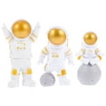 thumbnail image 6 of DEMACRIO Astronaut Action Figures Golden 3Pcs 3.9X2.4In, 6 of 8