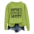 thumbnail image 1 of WEAIXIMIUNG Sweat-Shirt Surdimensionné pour Femmes Mode Décontractée Couleur Unie Manches Longues Imprimé Lettre Col Rond Hoodie, 1 of 4