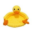 thumbnail image 1 of Posavasos de ganchillo con forma de pato panda, resistente al calor, antideslizante, para encimera de cocina, protección para mesa, taza hecha a mano, portavasos para café y té, decoración, 1 of 8