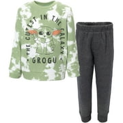 Star Wars The Mandalorian The Child Little Boys Fleece Sweatshirt and Pants Set Infant to Big Kid
