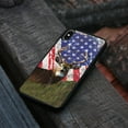 thumbnail image 4 of WIRESTER Shockproof Soft Rubber Cover Case for Apple iPhone X, Vintage American USA Flag Deer, 4 of 5