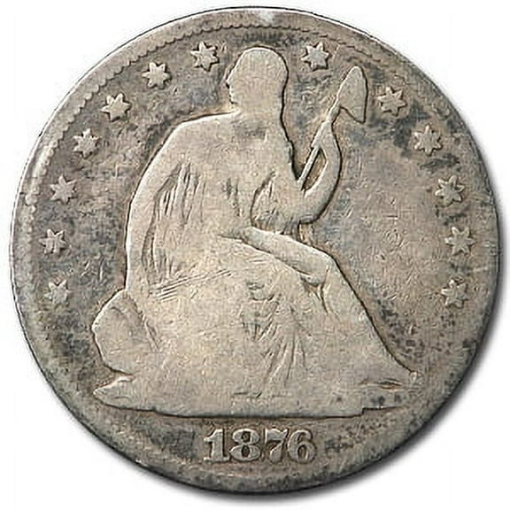 1876 Liberty Seated Half Dollar Good
