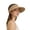Khaki, variant on FUZHIQ Minimalist Wide Brim Sun Visor Hat for Women, Foldable UPF 50 UV Protection Cap, Lightweight All-Match Hat for Summer Commute Hiking Beach Daily Wear
