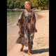 thumbnail image 5 of Vestido Caftán con Estampado Animal para Mujer, Talla Grande, para Playa, Verano 2025 LeopardPoint Talla Única, 5 of 10