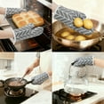 thumbnail image 2 of Unique Bargains Thick Cotton Lining Heat-Resistant Cooking Gloves Gray, 2 of 6