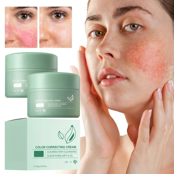 2Pcs Color Correcting Hydrating Color Correcting Green Concealer Color Skin Cleansing Mud New Cleaning Mud Deep Cleansing, Skincare Lotion